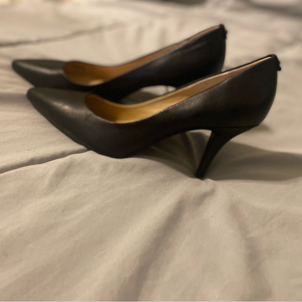 Michael Kors Collection Black Leather Heels